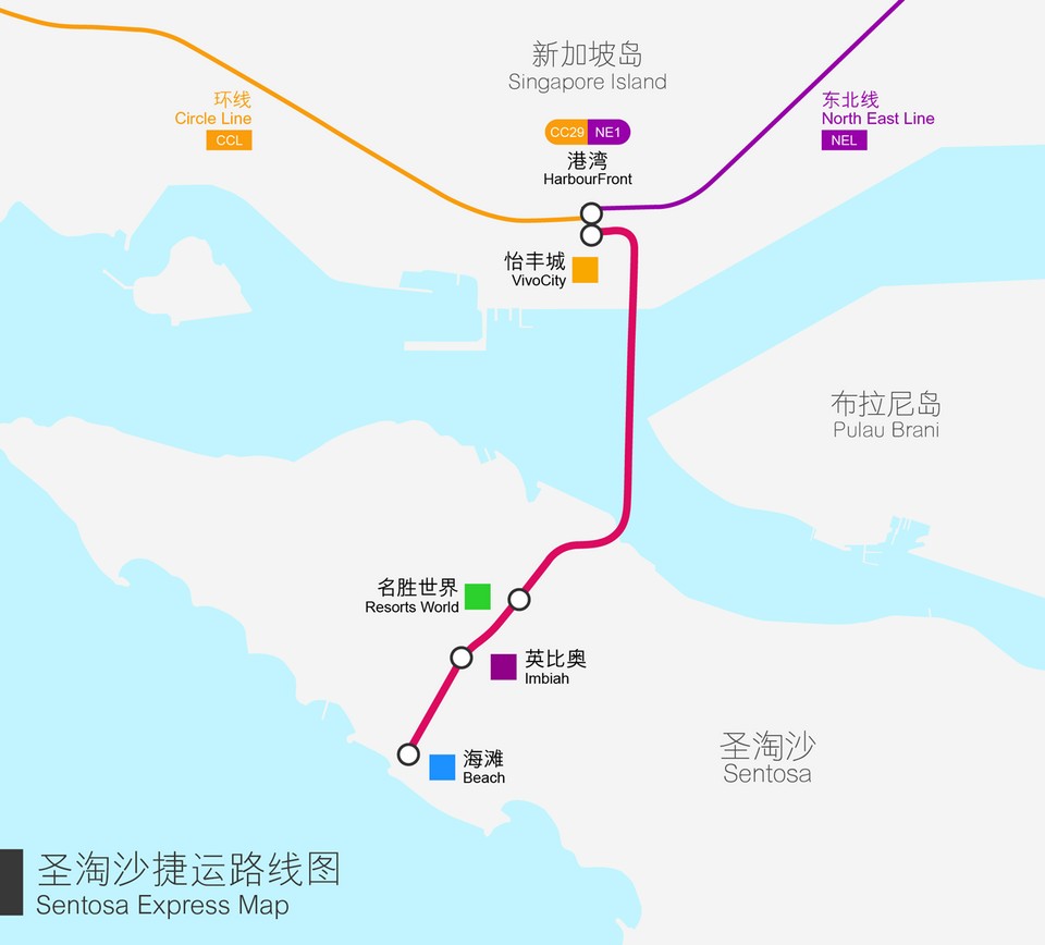 Sentosa Express Route Map,sentosa blog,sentosa guide,sentosa island blog,sentosa island guide,sentosa island travel guide,sentosa travel guide