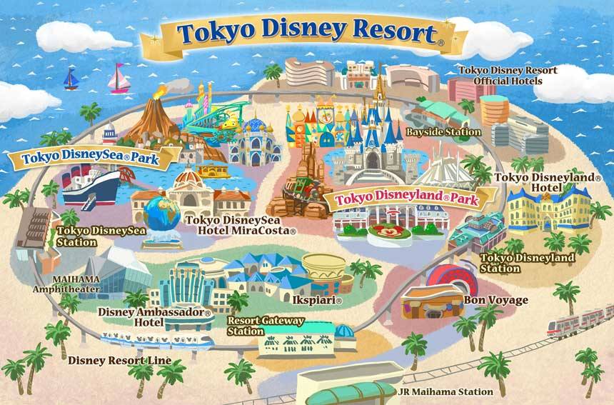 disney tokyo resort map