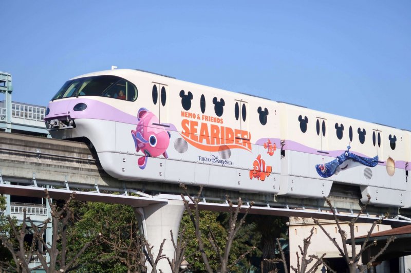 Monorail run within Tokyo Disney Resort