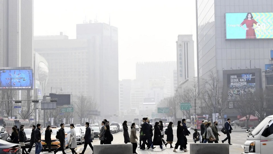 seoul winter traffic