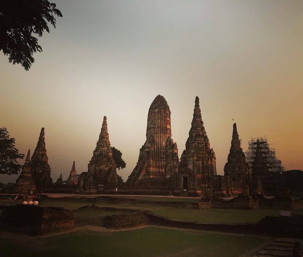 Chaiwatthanaram at sunset