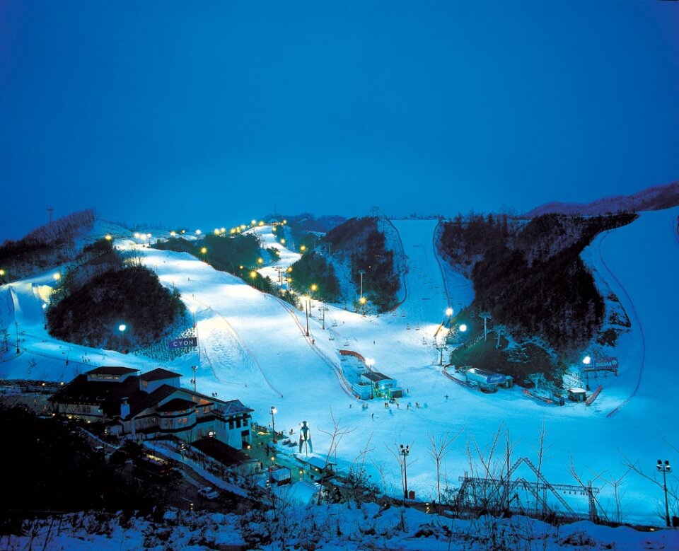Gangwon skiing