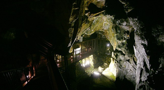 Former Silver mine in the town