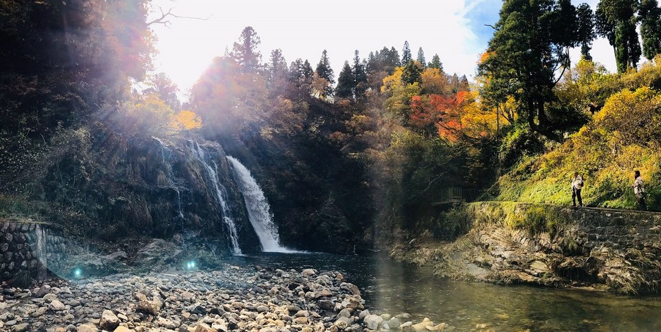 Ginzan-Onsen-Yamagata in autumn
