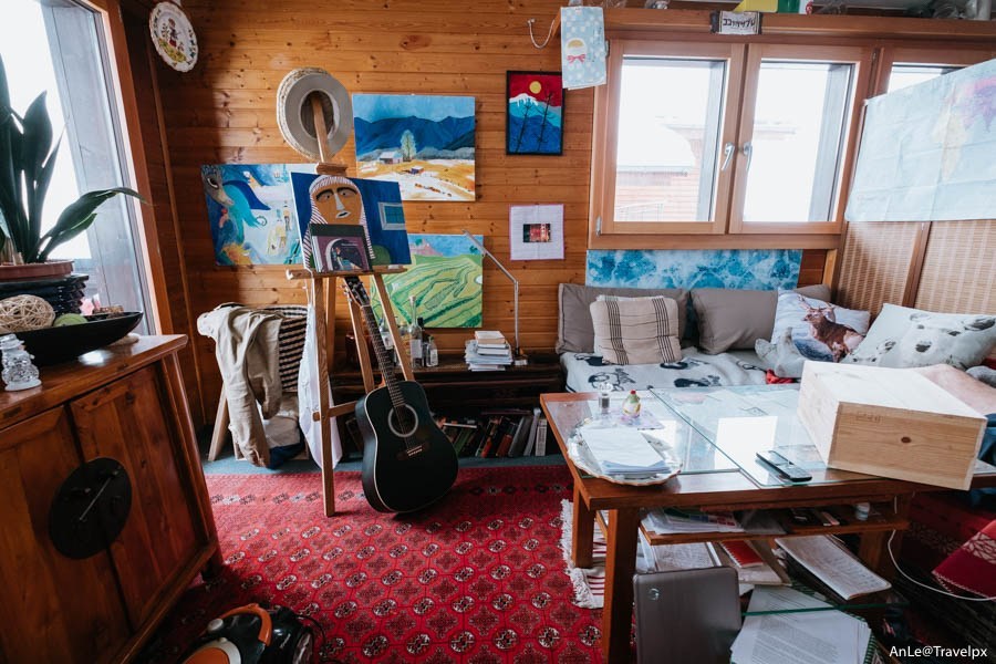 A view of an apartment in Zermatt.