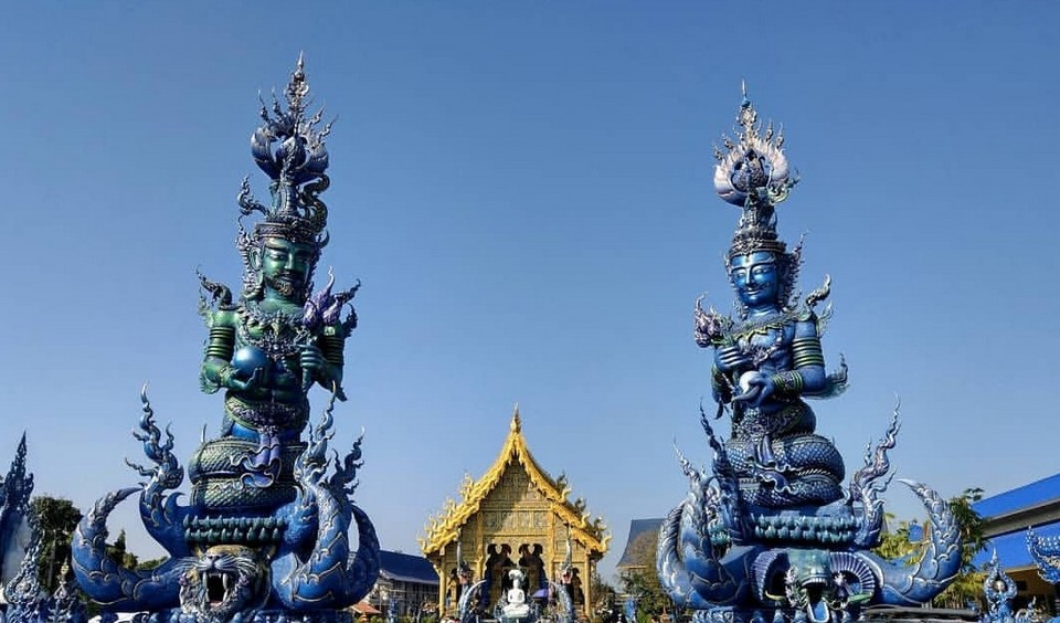 Blue temple, Chiang Rai, Thailand
