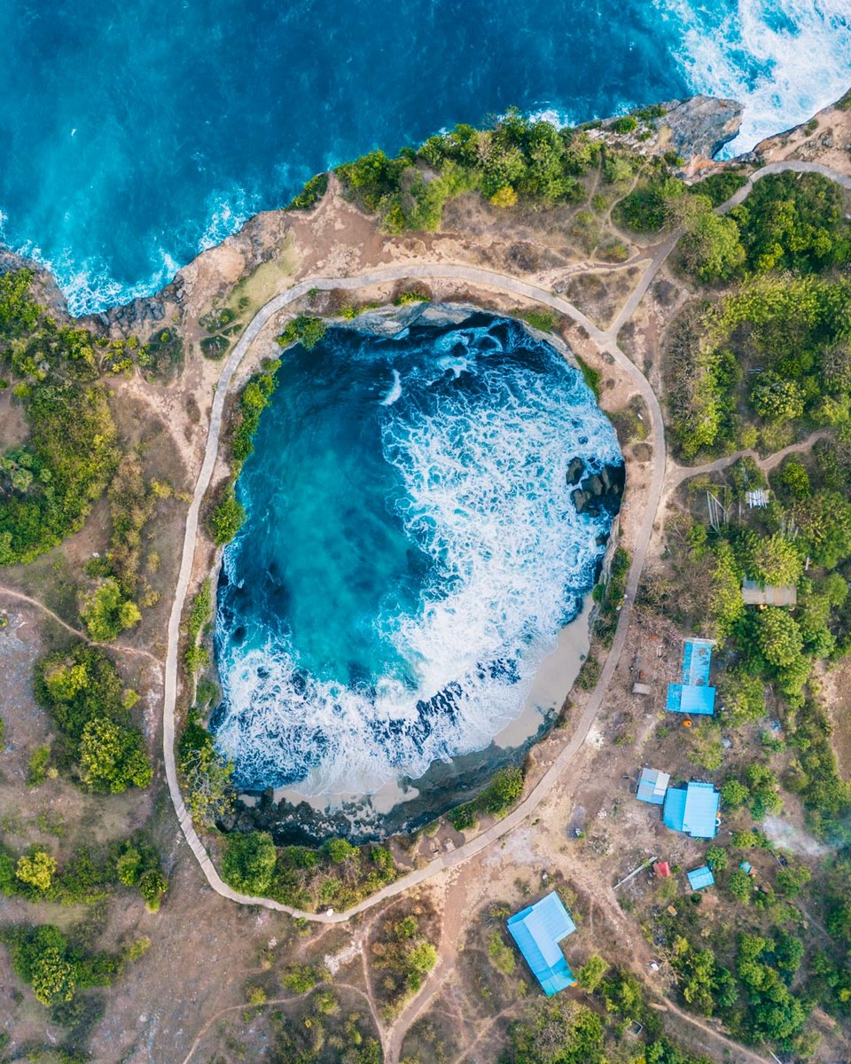 Broken Beach looks stunning from above