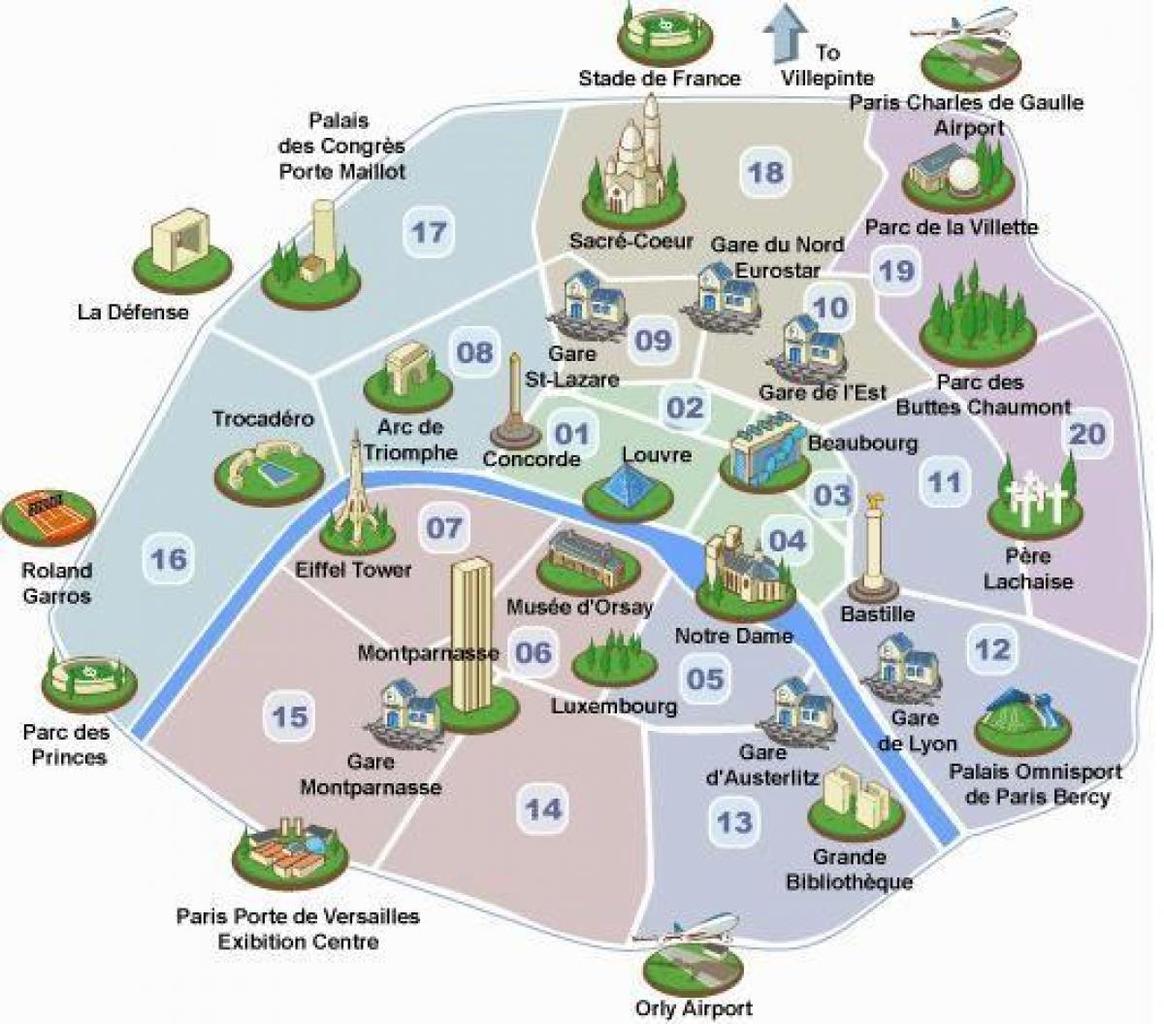 paris district map