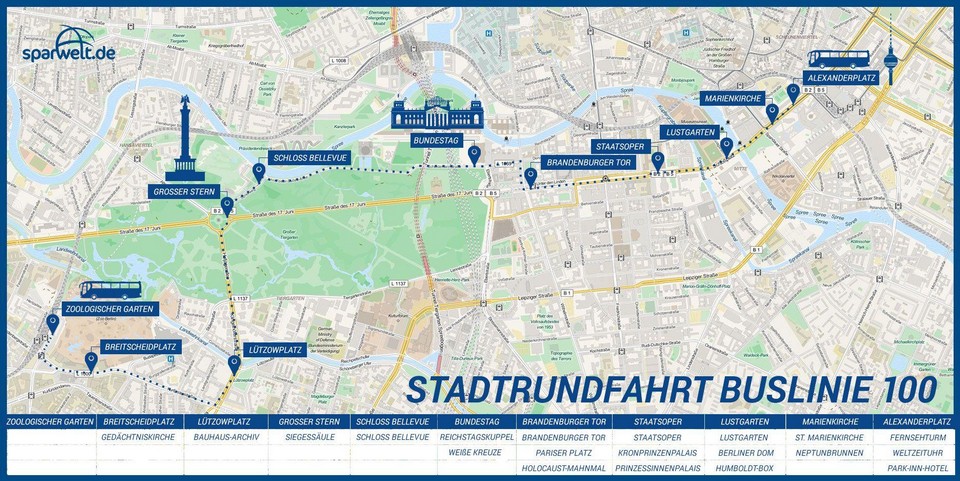 bus 100 map