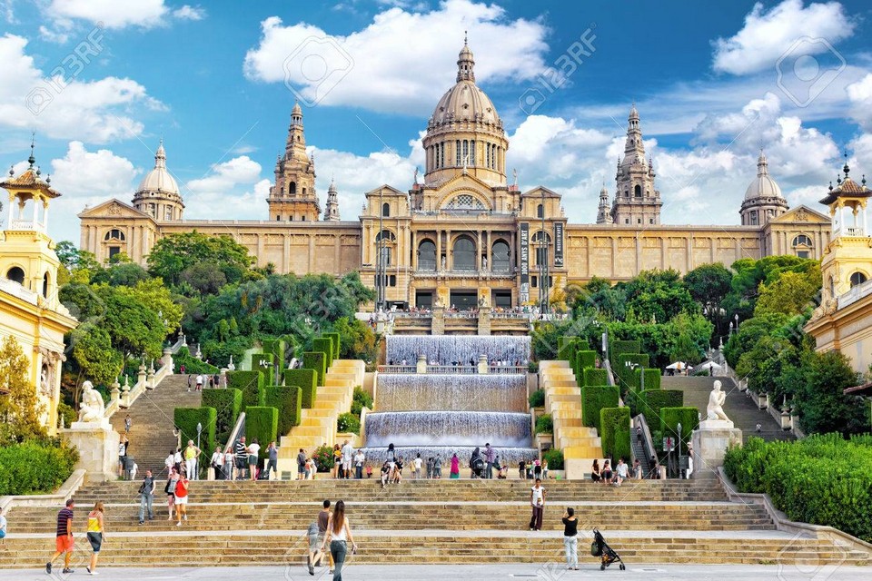 BARCELONA, SPAIN –  SEPT 04: National Art Museum of Catalonia. Museum of Barcelona, has collections of Modern Art and the Museum of Art. September 04, 2014 National Museum  in Barcelon. Spain.