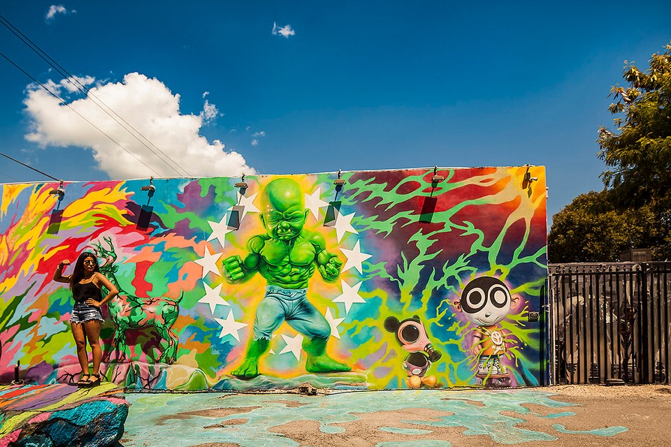 USA, Florida, Miami, Wynwood Art district – the Wynwood wall