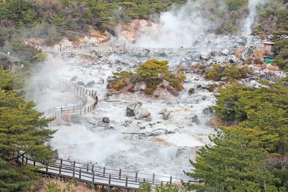 Enjoy a Hot Spring Bath at Unzen Onsen in Nagasaki