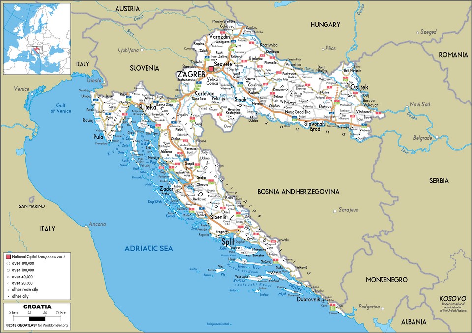 croatia_road_map