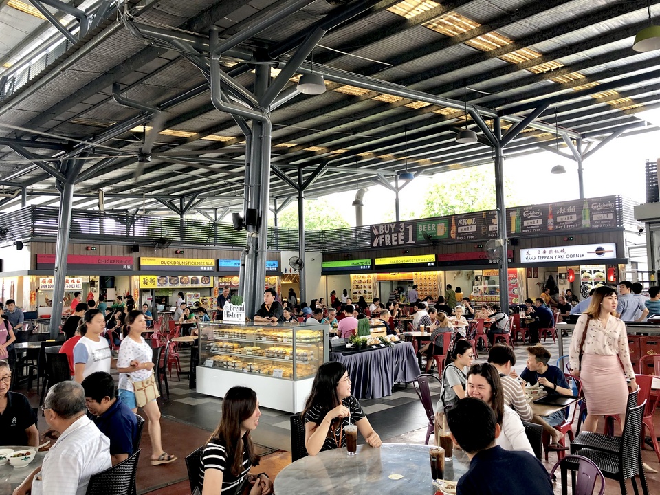 Many eateries at New World Park