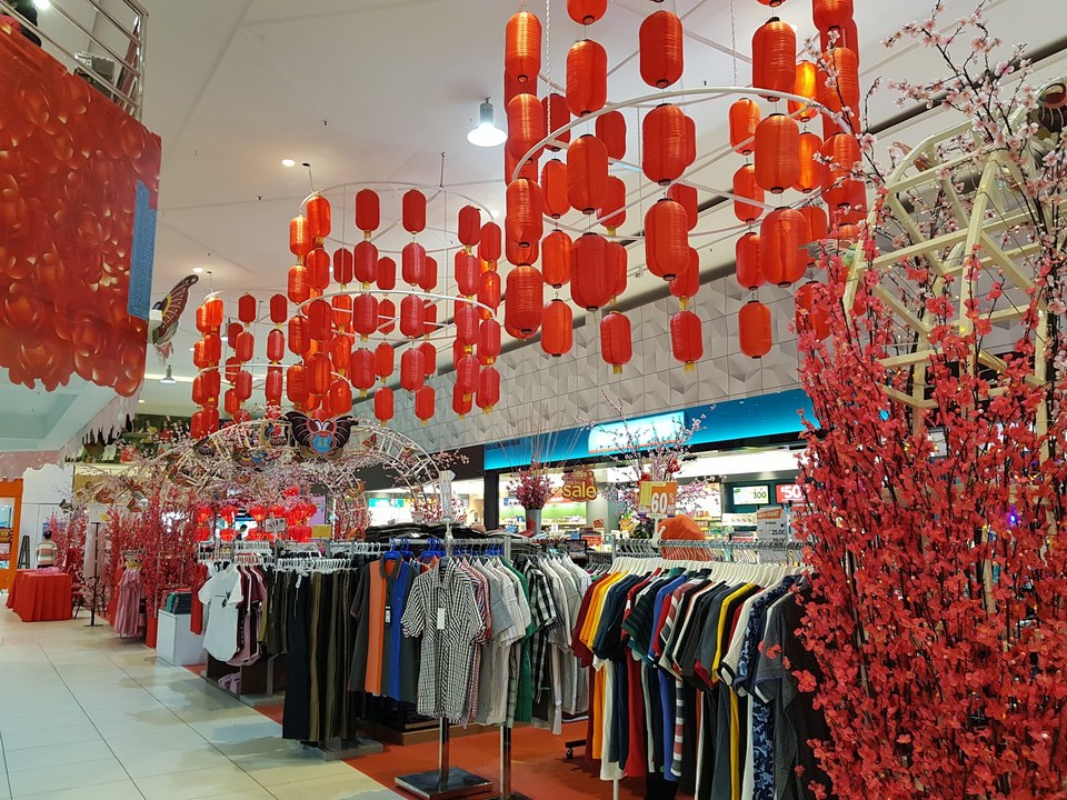 Inside the clothing store at Sunshine Square