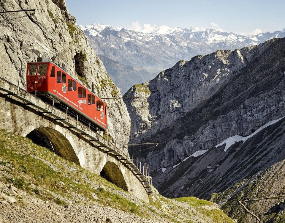 alpnach pilatus railway switzerland