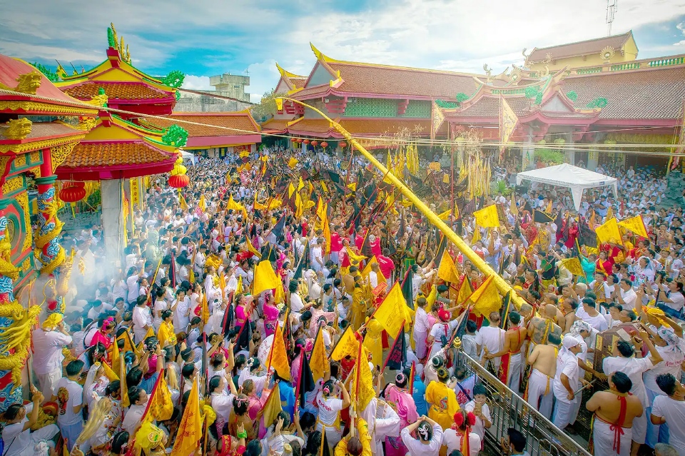 Opening a Festival at Jui Tui Shrine, Phuket