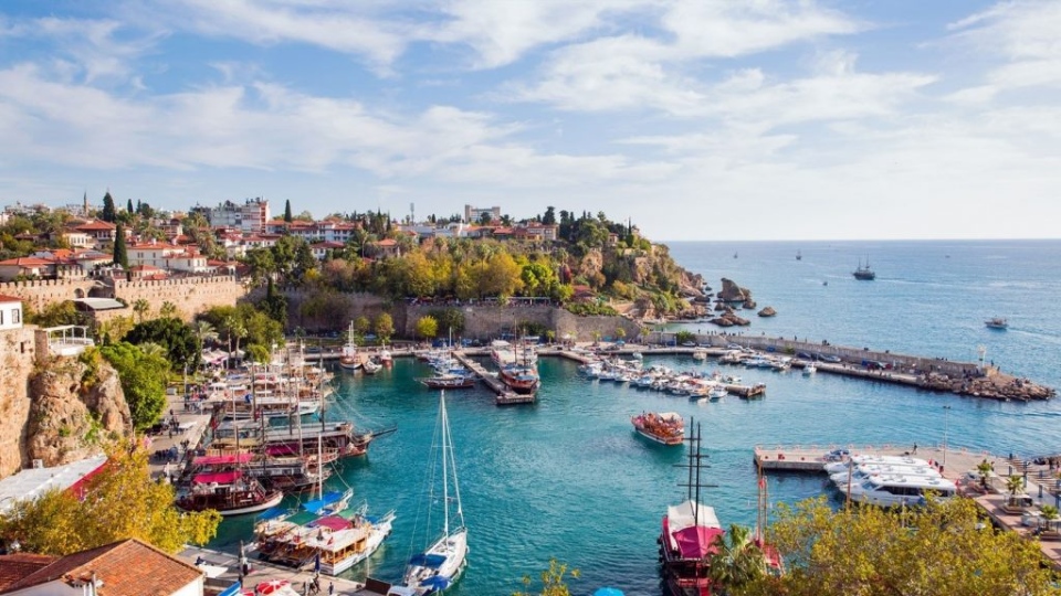 A corner of Antalya sea as beautiful as Greek mythology