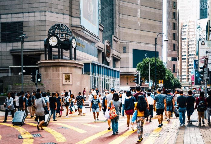 Times Square in Causeway Bay hong kong