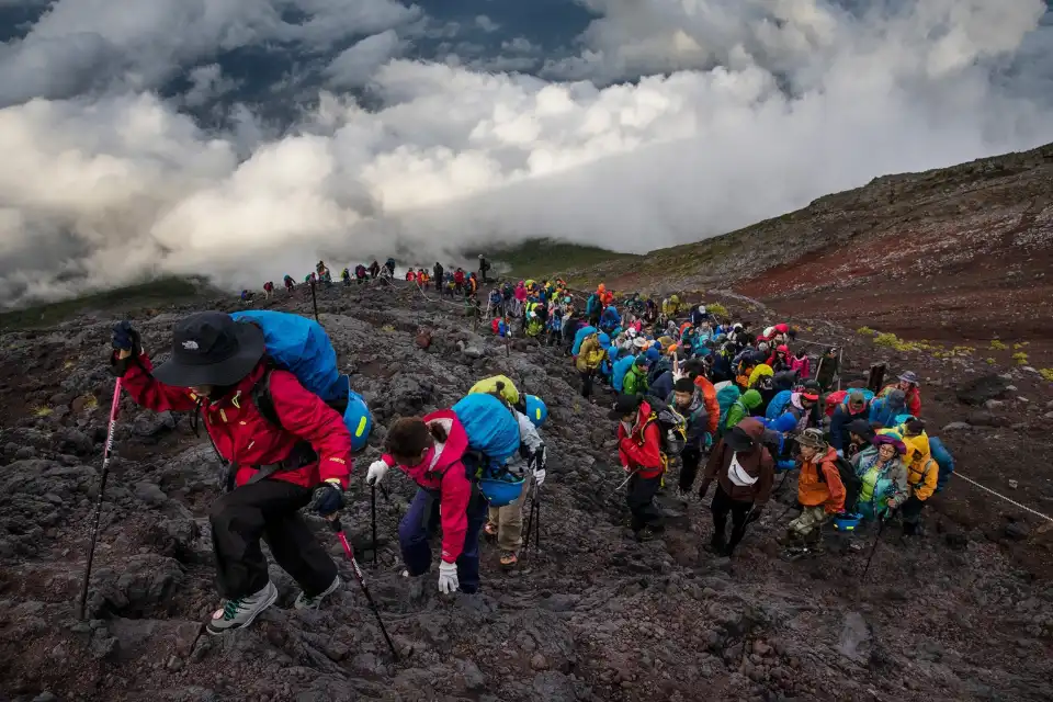 Climbing Mount Fuji