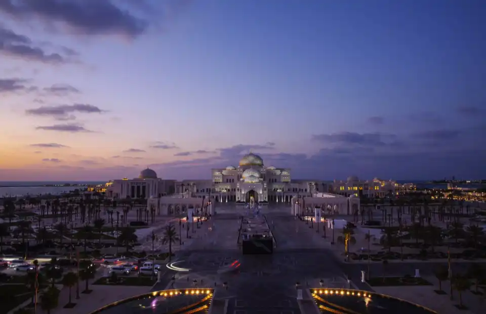 Front view of Qasr Watan, Abu Dhabi