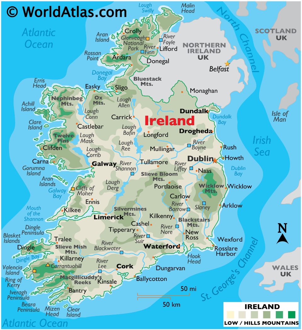 ireland map