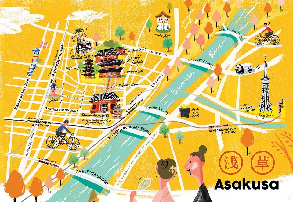 Asakusa map