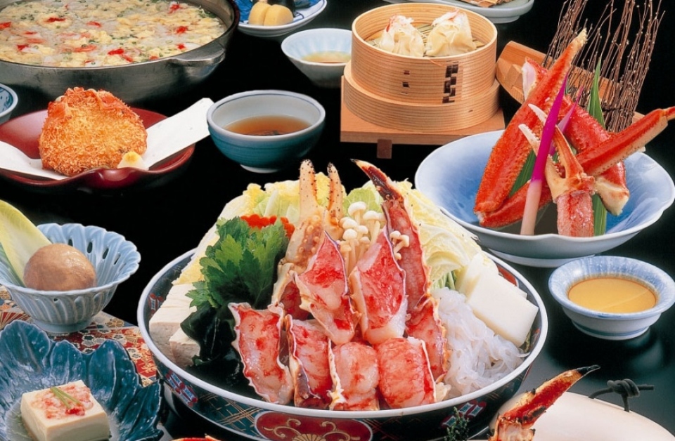 king crab claws in Otaru, Japan