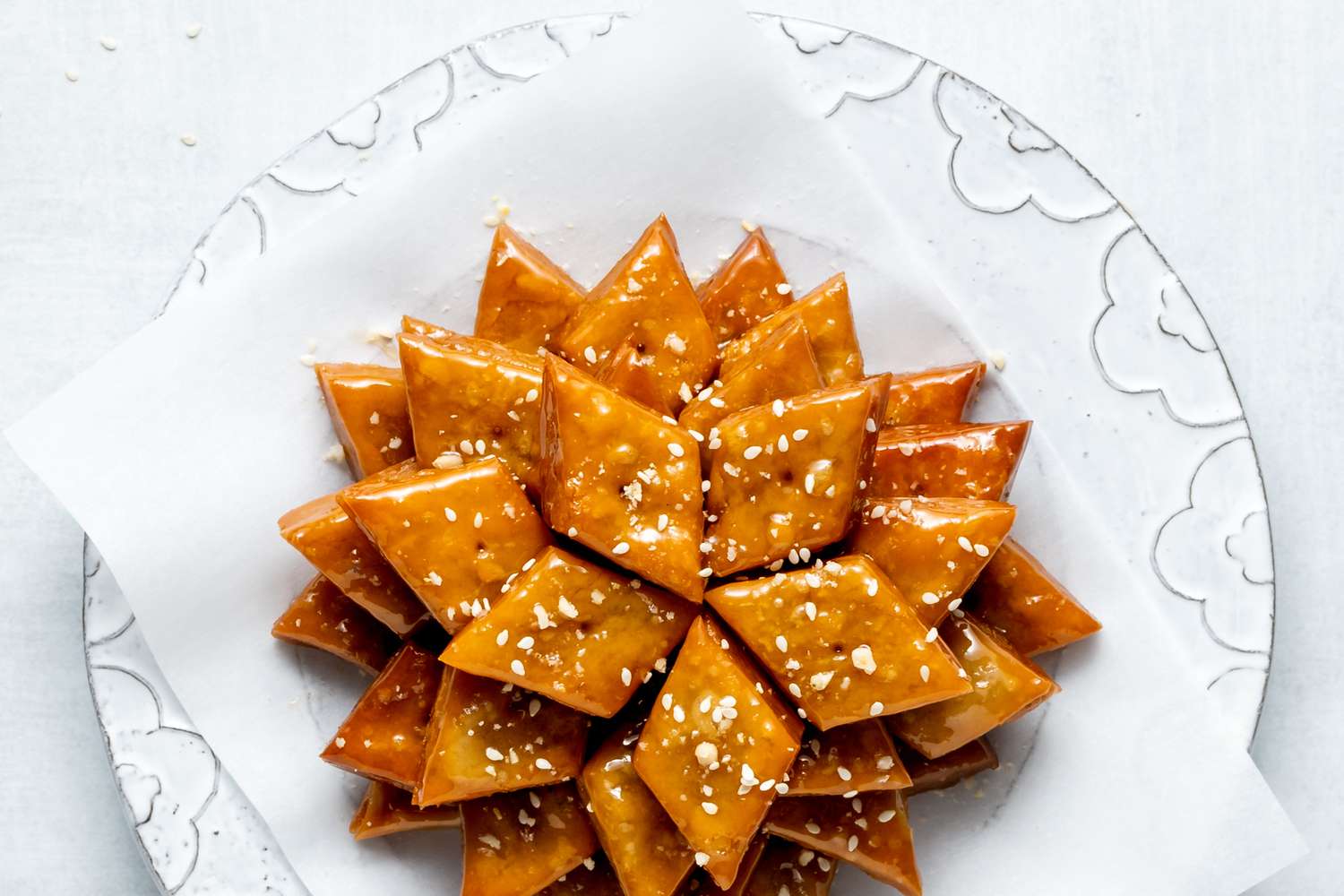 1Yakgwa (Traditional Korean Honey Cookies)