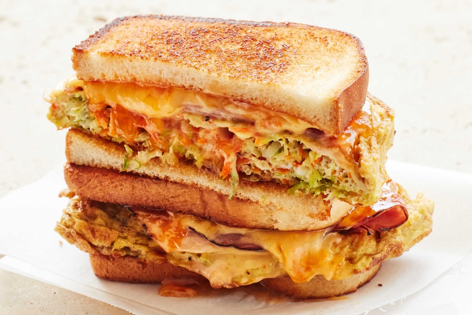Korean Sweet Sandwich (Korean street toast – Gilgeori-toast)1