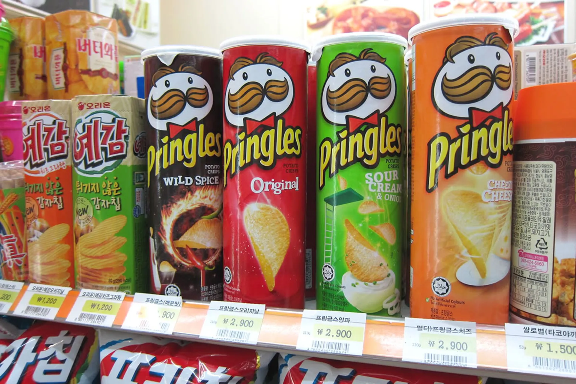 Pringles Yogurt and Cola